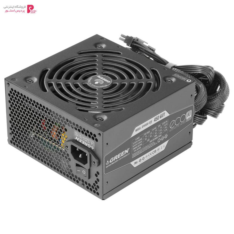 منبع تغذیه کامپیوتر گرین GP450A-ECO Rev3.1 - منبع تغذیه کامپیوتر گرین GP450A-ECO Rev3.1