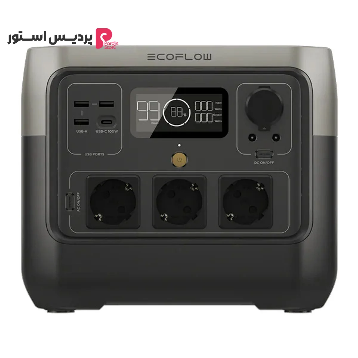 باتری خورشیدی اکوفلو مدل RIVER 2 Pro Portable Power Station ظرفیت 768 وات ساعت - تصویر 1