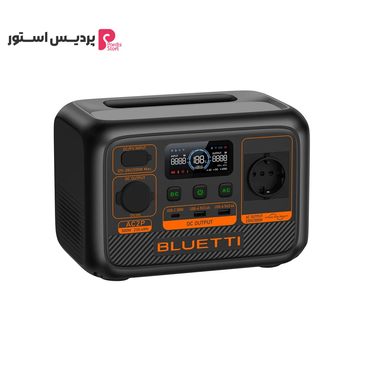 پاور استیشن قابل حمل 300 وات بلوتی مدل AC2P ظرفیت 9000 میلی آمپر ساعت - تصویر 1