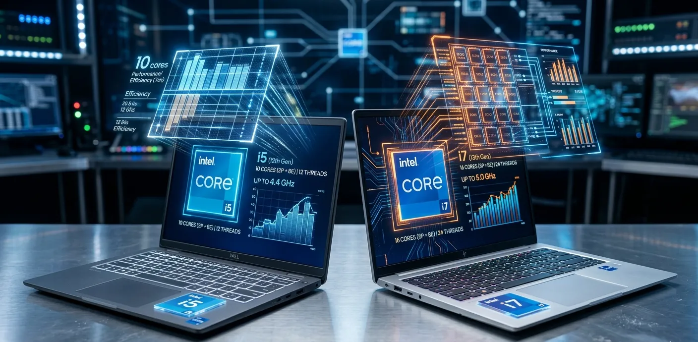 تفاوت لپ تاپ Core i5 و Core i7