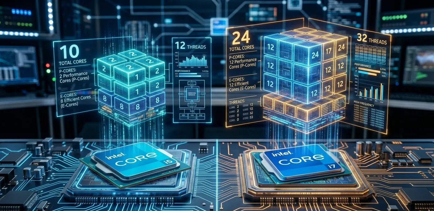 تفاوت لپ تاپ Core i5 و Core i7