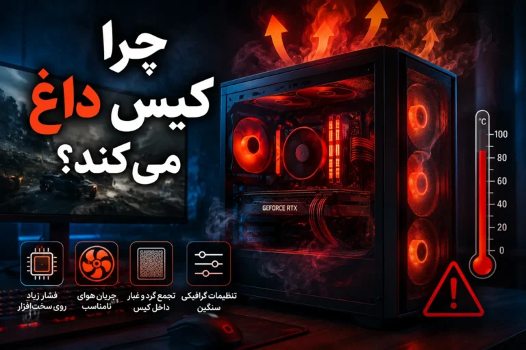 چرا کیس داغ می کند؟ راهنمای کامل علت‌ها و راه‌حل‌ها