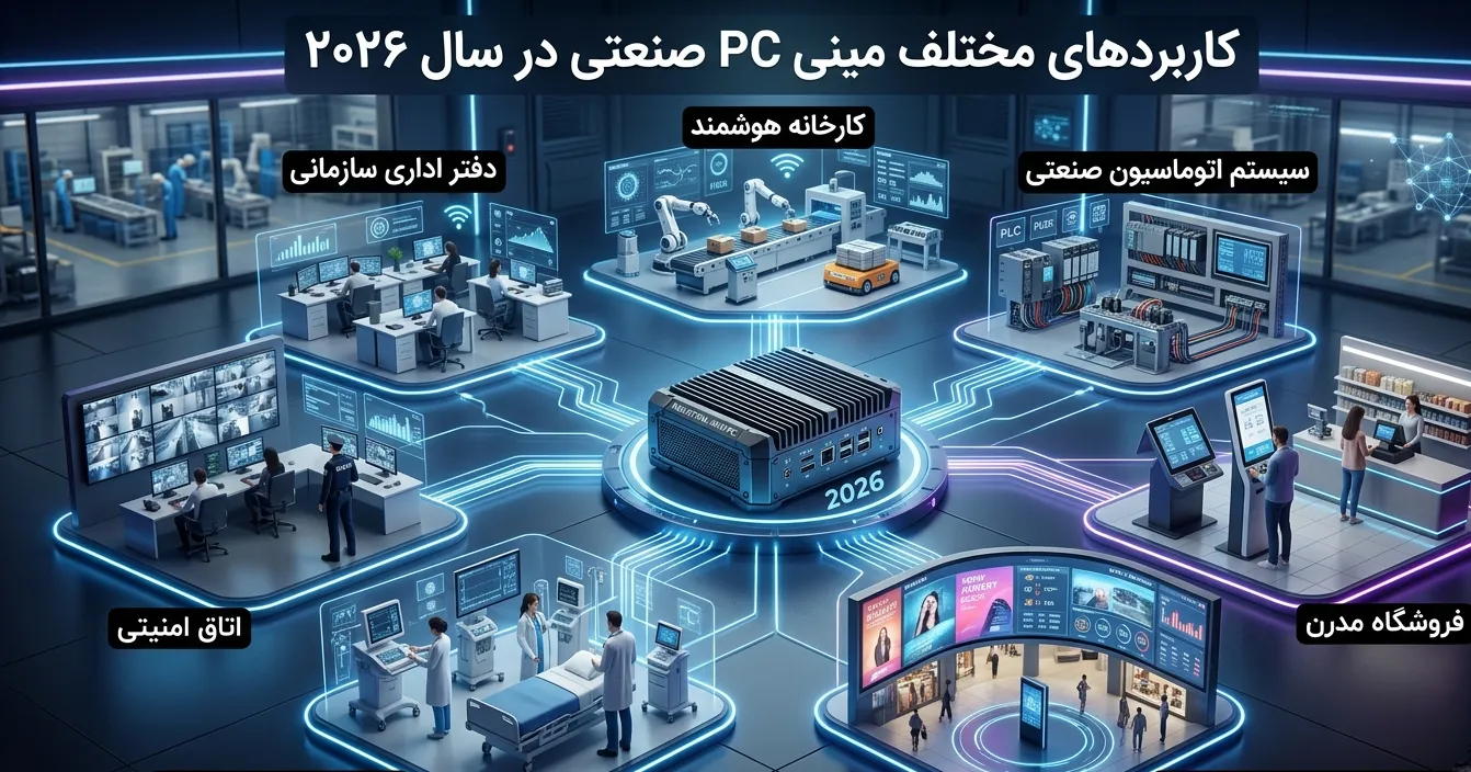 ۷ کاربرد مهم مینی PC صنعتی