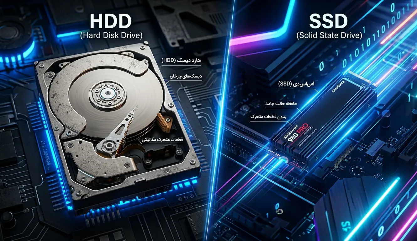 فرق SSD و HDD