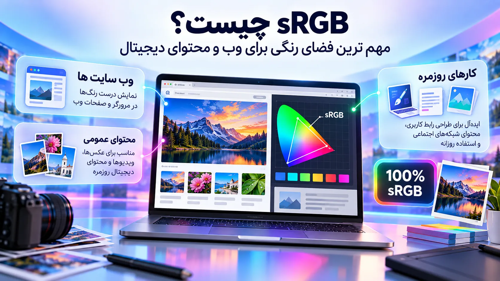 sRGB چیست و چه کاربردی در نمایشگر لپ تاپ دارد